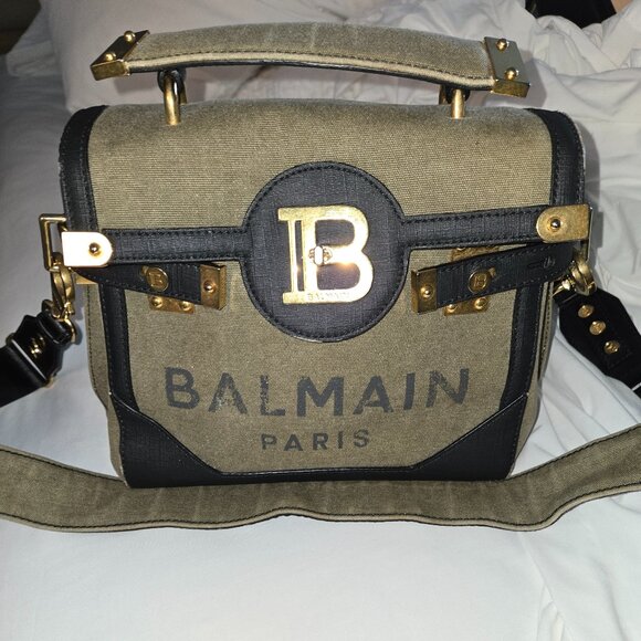 Balmain Canvas Satchel Bag - Picture 1 of 5